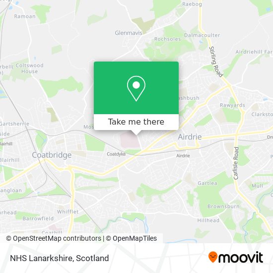 NHS Lanarkshire map