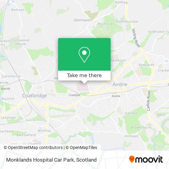 Monklands Hospital Car Park map