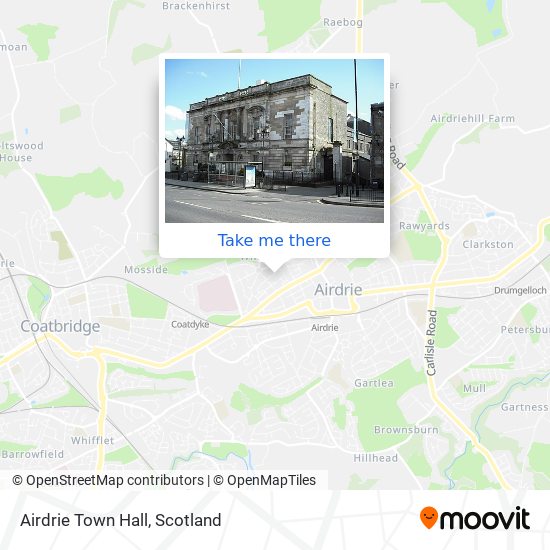 Airdrie Town Hall map