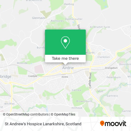 St Andrew's Hospice Lanarkshire map