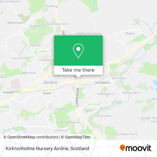 Kirktonholme Nursery Airdrie map