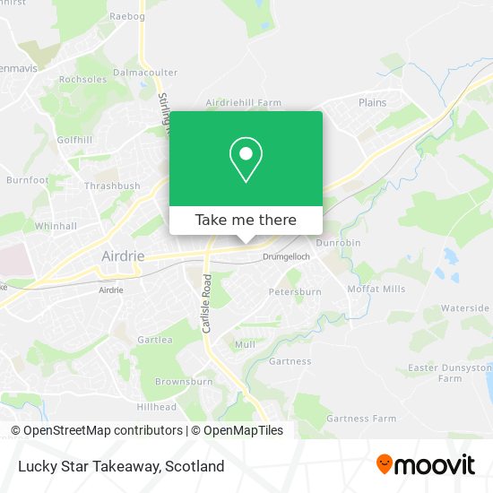 Lucky Star Takeaway map