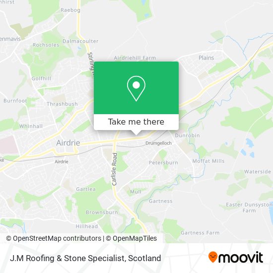 J.M Roofing & Stone Specialist map