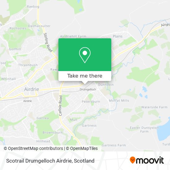 Scotrail Drumgelloch Airdrie map