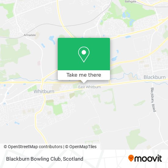 Blackburn Bowling Club map