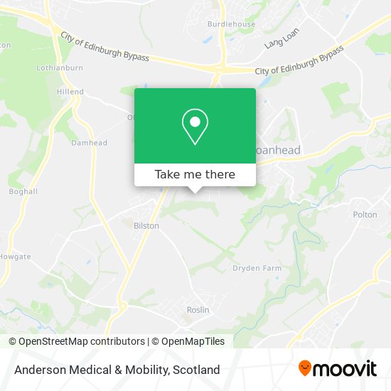 Anderson Medical & Mobility map