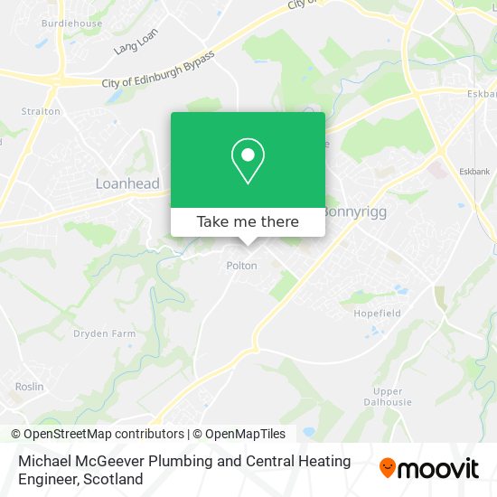 Michael McGeever Plumbing and Central Heating Engineer map