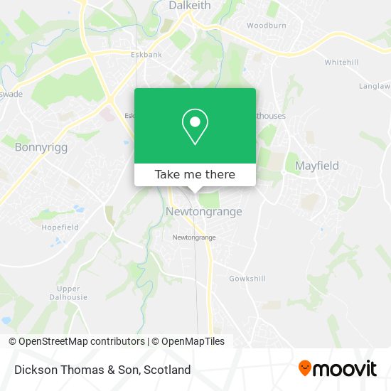 Dickson Thomas & Son map