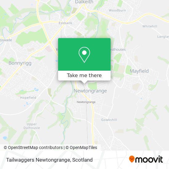 Tailwaggers Newtongrange map