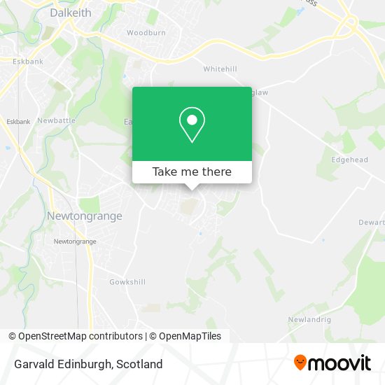 Garvald Edinburgh map