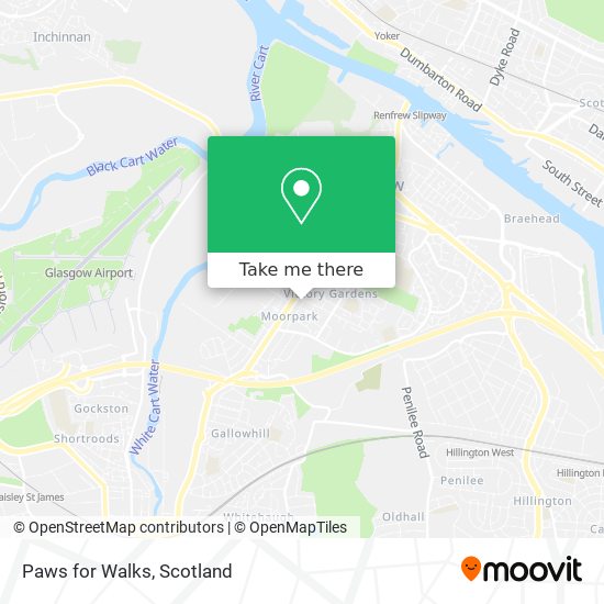 Paws for Walks map