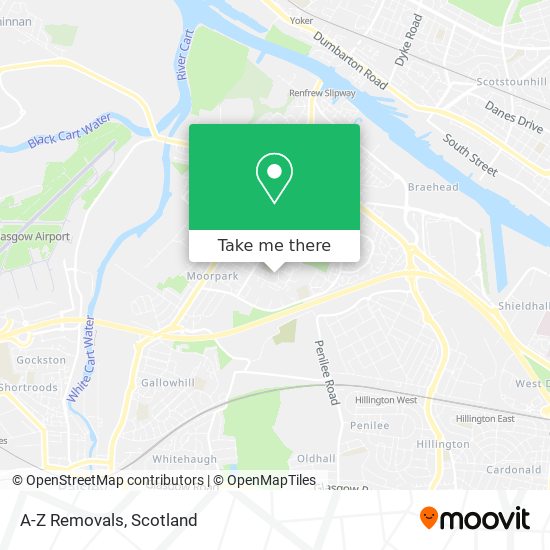 A-Z Removals map