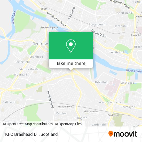 KFC Braehead DT map