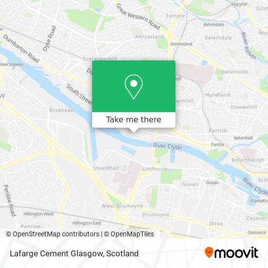 Lafarge Cement Glasgow map