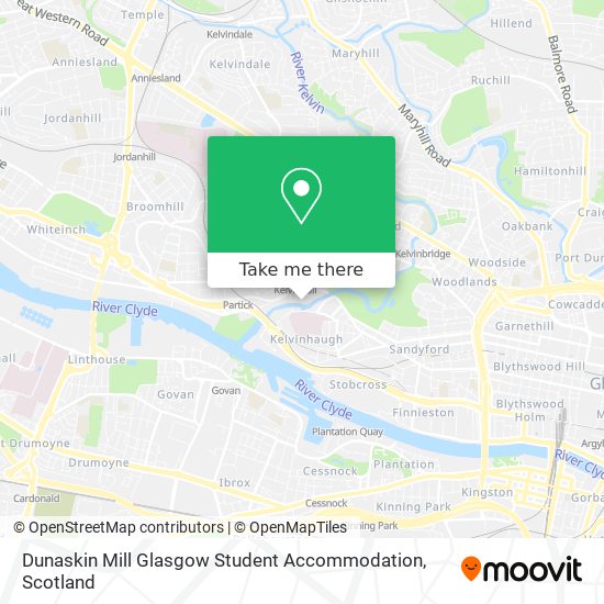 Dunaskin Mill Glasgow Student Accommodation map