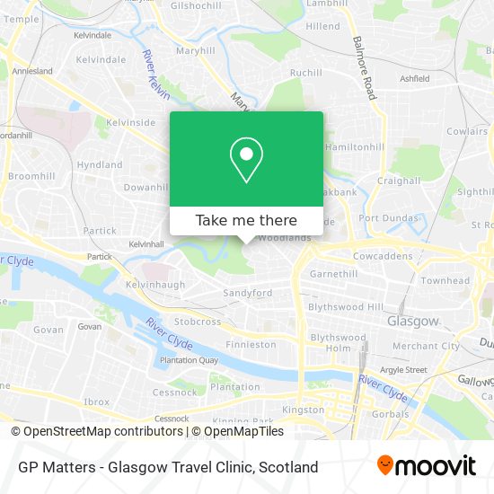 GP Matters - Glasgow Travel Clinic map