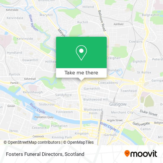 Fosters Funeral Directors map