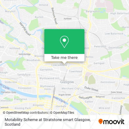 Motability Scheme at Stratstone smart Glasgow map