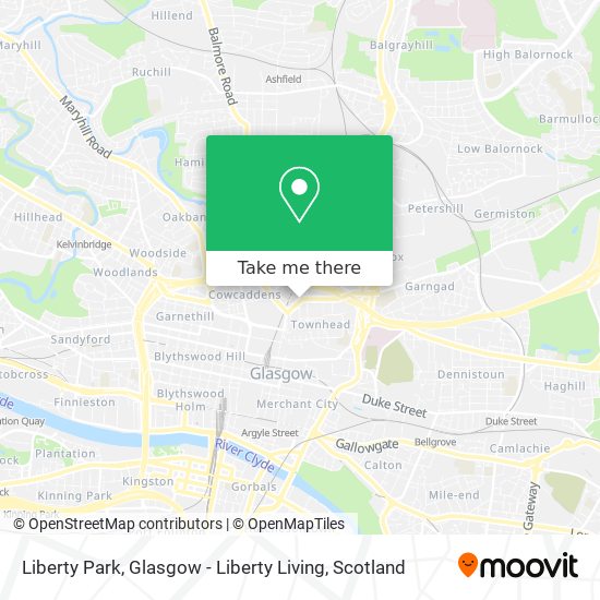 Liberty Park, Glasgow - Liberty Living map