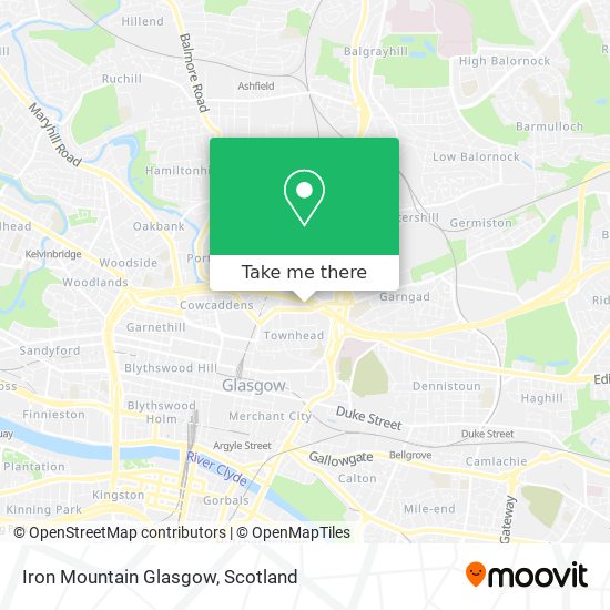 Iron Mountain Glasgow map