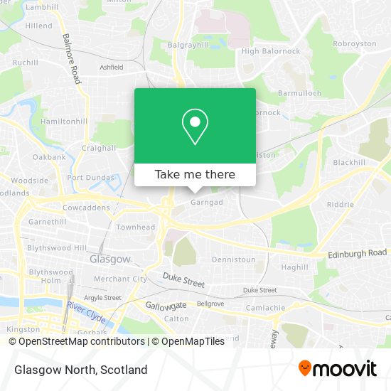 Glasgow North map