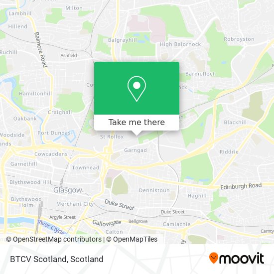 BTCV Scotland map