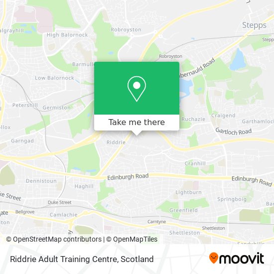 Riddrie Adult Training Centre map