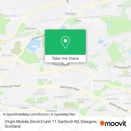 Virgin Mobile, block3 / unit 11 Gartloch Rd, Glasgow map