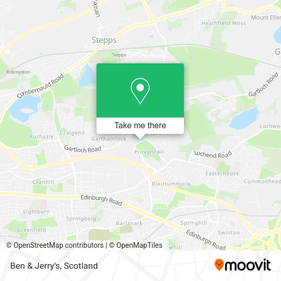 Ben & Jerry's map