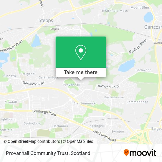 Provanhall Community Trust map