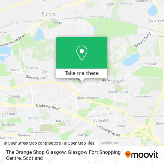 The Orange Shop Glasgow, Glasgow Fort Shopping Centre map