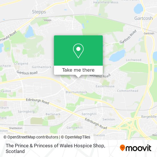 The Prince & Princess of Wales Hospice Shop map