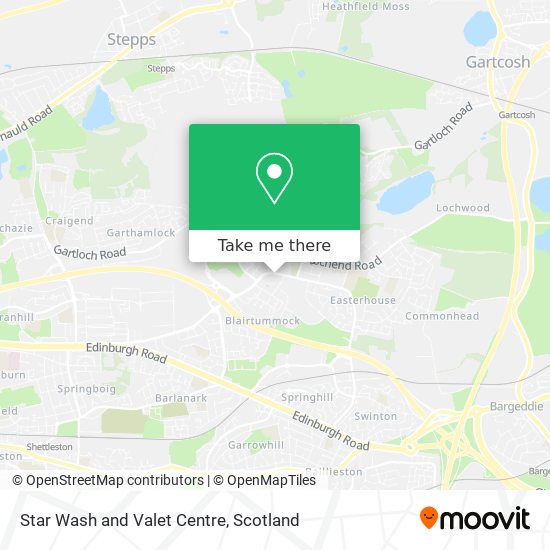 Star Wash and Valet Centre map