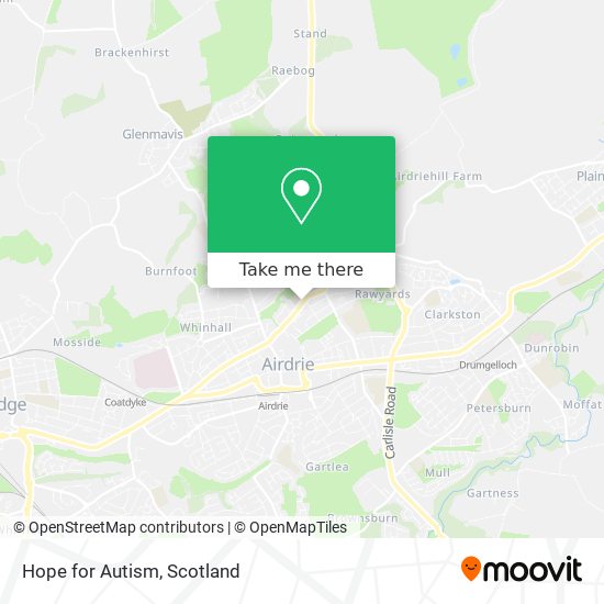 Hope for Autism map
