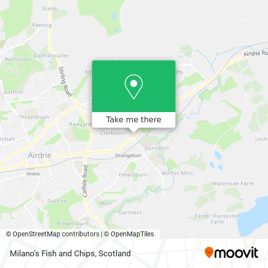 Milano's Fish and Chips map