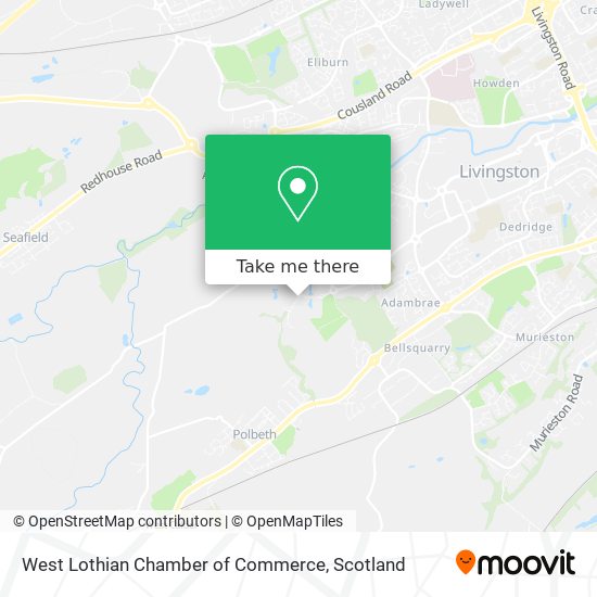 West Lothian Chamber of Commerce map