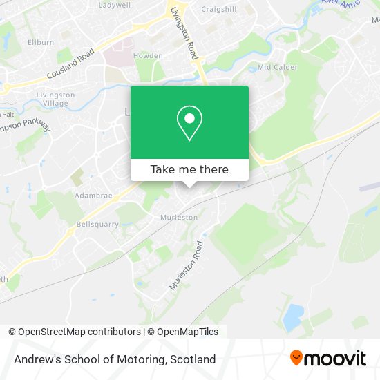 Andrew's School of Motoring map