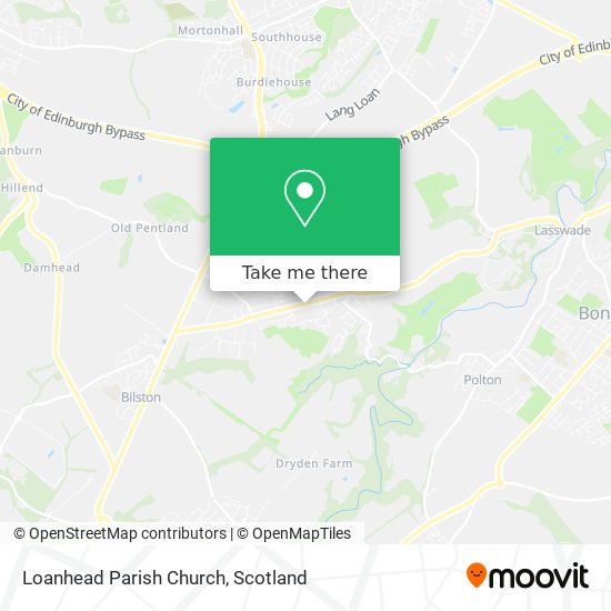 Loanhead Parish Church map