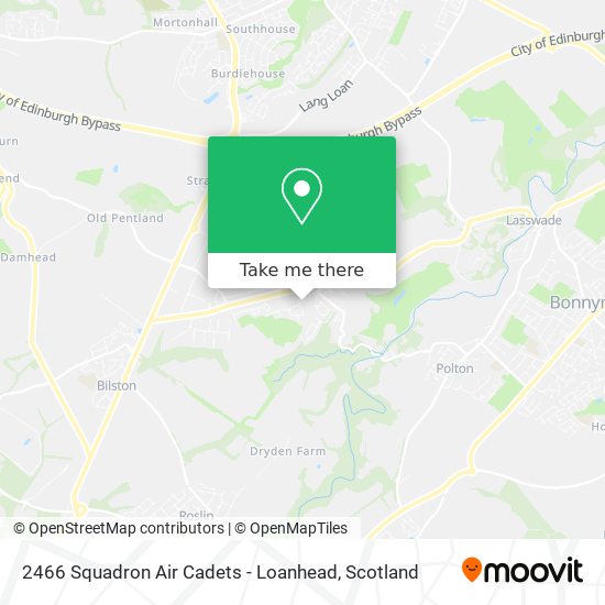 2466 Squadron Air Cadets - Loanhead map