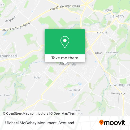 Michael McGahey Monument map