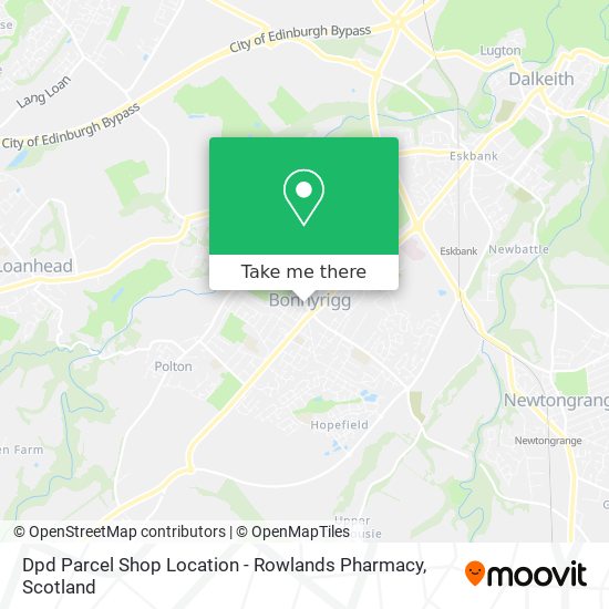Dpd Parcel Shop Location - Rowlands Pharmacy map