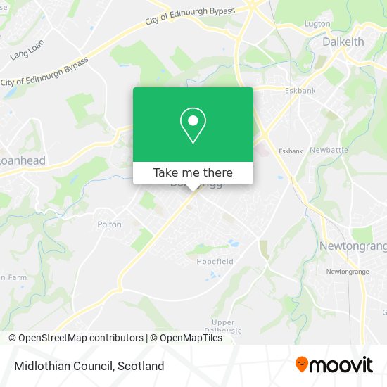 Midlothian Council map