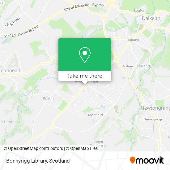 Bonnyrigg Library map