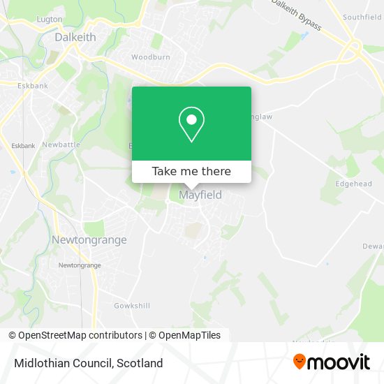 Midlothian Council map