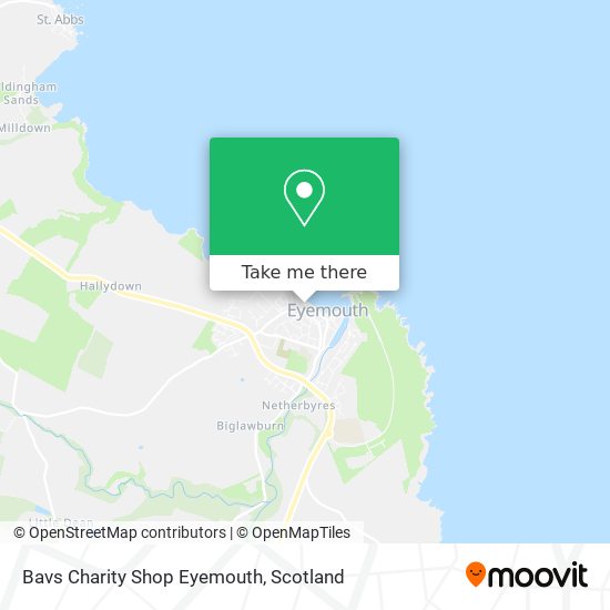 Bavs Charity Shop Eyemouth map