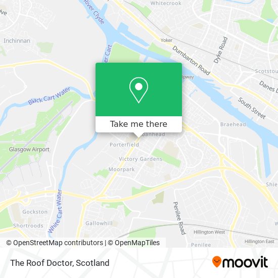 The Roof Doctor map