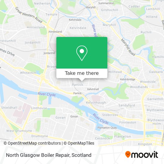 North Glasgow Boiler Repair map