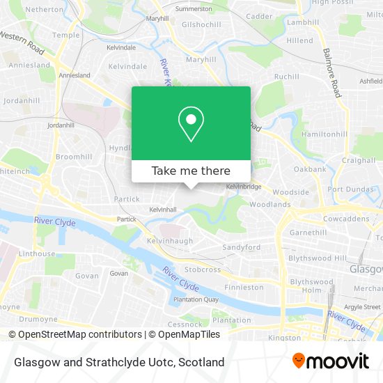 Glasgow and Strathclyde Uotc map