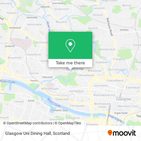 Glasgow Uni Dining Hall map