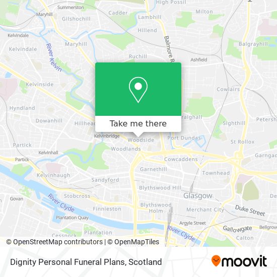 Dignity Personal Funeral Plans map